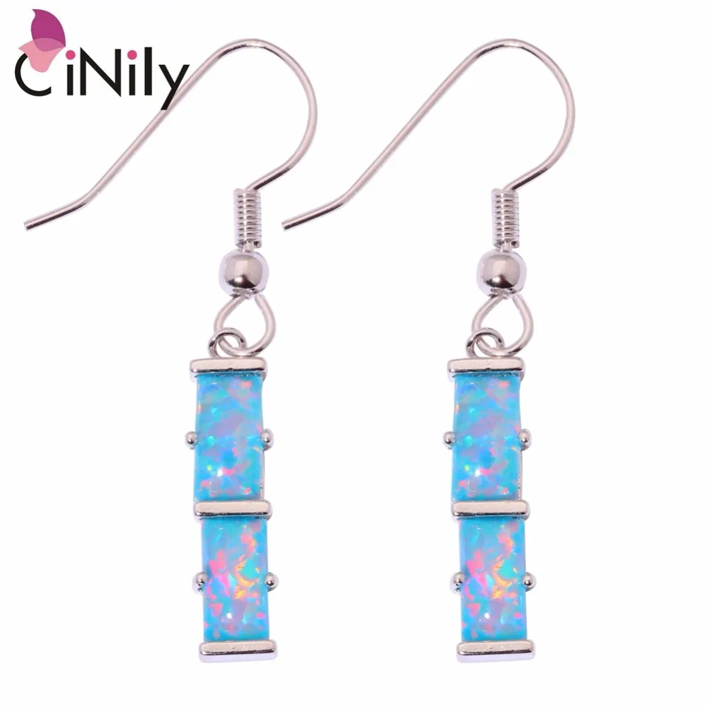 CiNily Created Rainbow Blue Fire Opal Silver Plated Wholesale Hot Sell for Women Jewelry Party Dangle Earrings 1 5/8" OH4256-57
CiNily Created Rainbow Blue Fire Opal Silver Plated Wholesale Hot Sell for Women Jewelry Party Dangle Earrings 1 5/8" OH4256-57