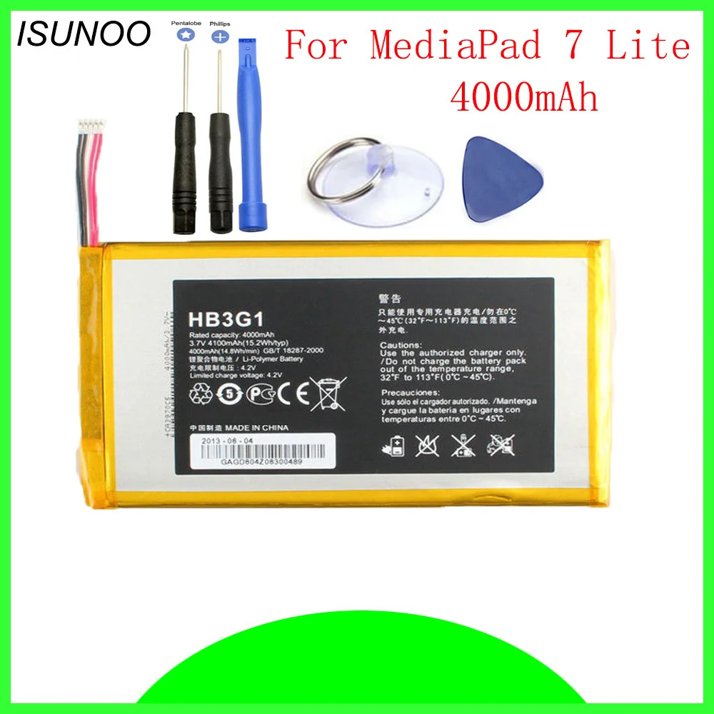 Аккумулятор ISUNOO HB3G1HB3G1H 4000 мА · ч, для планшета Huawei MediaPad, HB3G1H, HB3G1 s7-301u, 301 Вт, 302, 303, с инструментами
Аккумулятор ISUNOO HB3G1HB3G1H 4000 мА · ч, для планшета Huawei MediaPad, HB3G1H, HB3G1 s7-301u, 301 Вт, 302, 303, с инструментами
