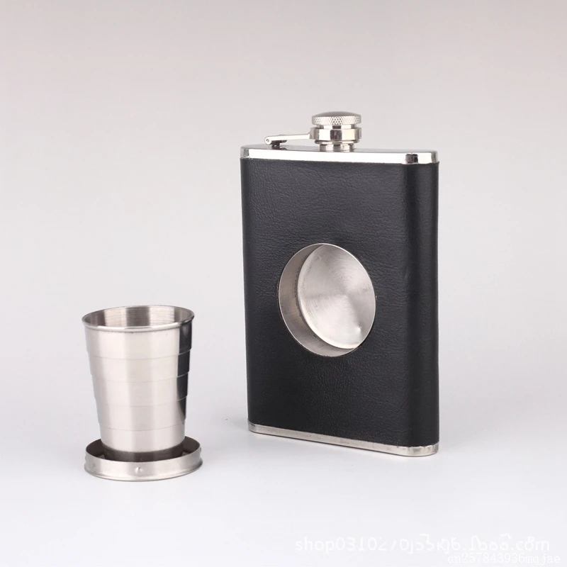 20pcs Stainless Steel Hip Flasks 8oz Black Leather Wine Whisky Bottles Hip Flasks + Foldable TeleScope Cup
20pcs Stainless Steel Hip Flasks 8oz Black Leather Wine Whisky Bottles Hip Flasks + Foldable TeleScope Cup