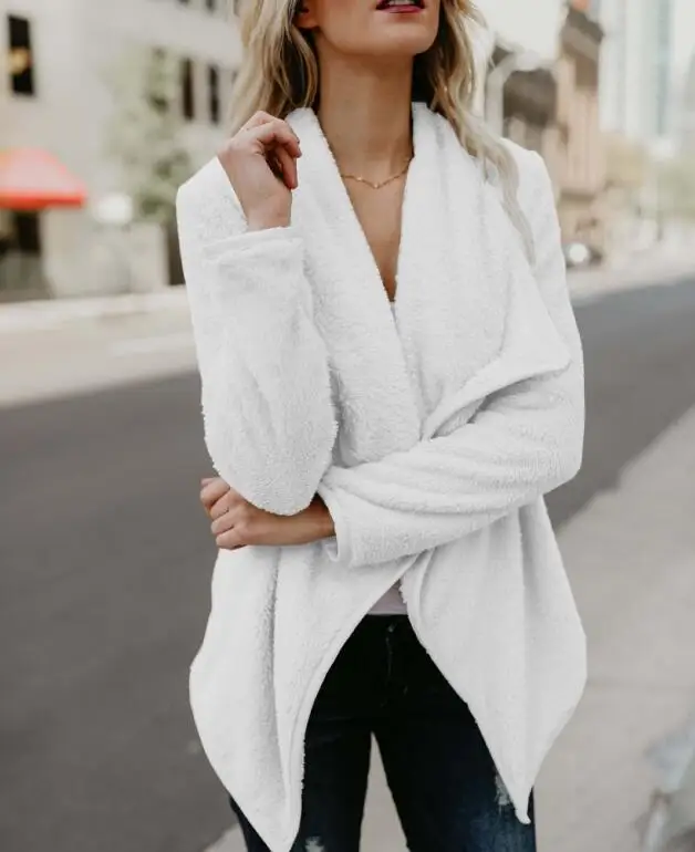 Solid Hooded Outwear Winter Newest Women's Loose Streetwear Hooded Coat Turn Down Collar Long Sleeve Cardigan Female Outwear
Solid Hooded Outwear Winter Newest Women's Loose Streetwear Hooded Coat Turn Down Collar Long Sleeve Cardigan Female Outwear