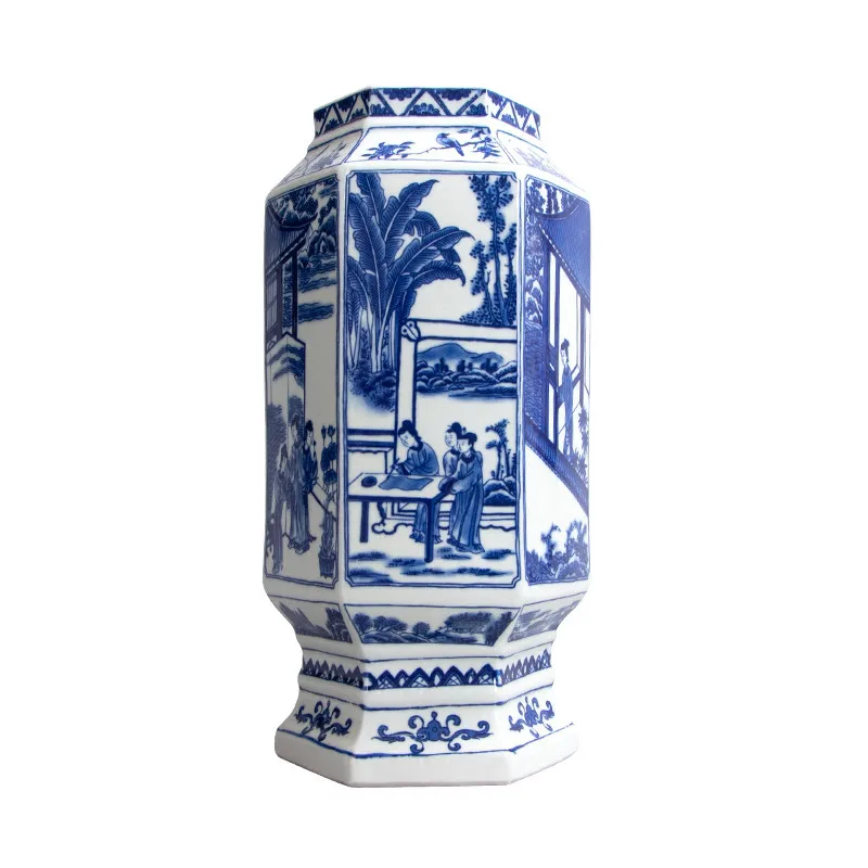 Antique Hexagon Porcelain Vase Decorative Flower Vase With Chinese Ancient Figures Jingdezhen Porcelain Vase Christmas Gift
Antique Hexagon Porcelain Vase Decorative Flower Vase With Chinese Ancient Figures Jingdezhen Porcelain Vase Christmas Gift