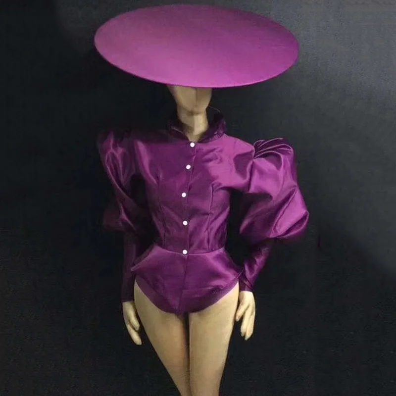 Women'S Party Opening Dance Costume GoGo Purple Puff Sleeve Shorts Stage Dress Female Singer Nightclub Sexy Wear DJ340
Women'S Party Opening Dance Costume GoGo Purple Puff Sleeve Shorts Stage Dress Female Singer Nightclub Sexy Wear DJ340