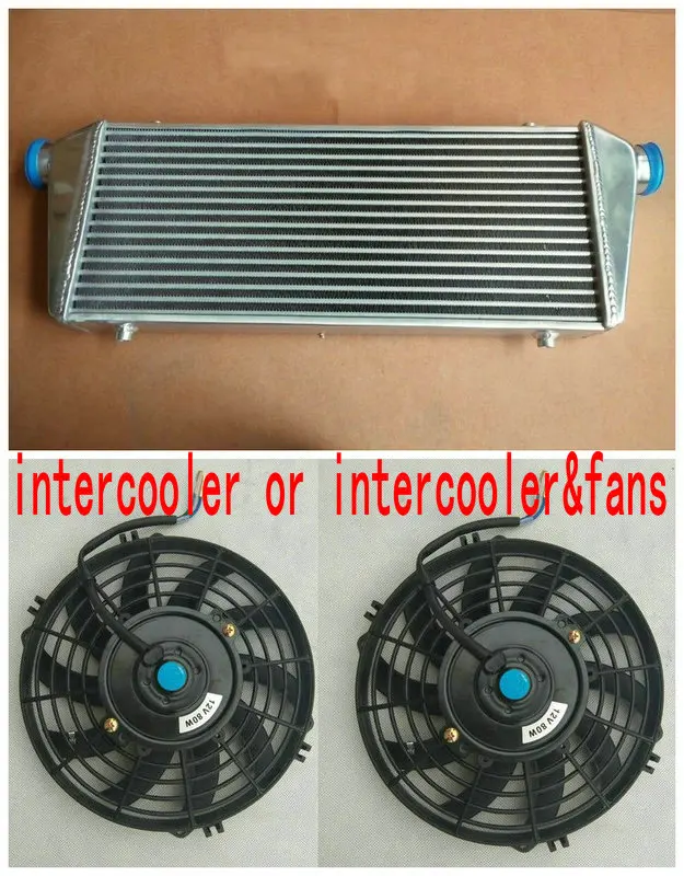 TURBO ALUMINUM INTERCOOLER+ Fans 550 x 230 x65mm 2.25" IN/OUTLET Bar & Plate Universal
TURBO ALUMINUM INTERCOOLER+ Fans 550 x 230 x65mm 2.25" IN/OUTLET Bar & Plate Universal
