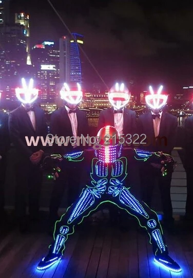 Free shipping RGB LED dance costume for Mens womens Kids children with helmet and shoes
Free shipping RGB LED dance costume for Mens womens Kids children with helmet and shoes