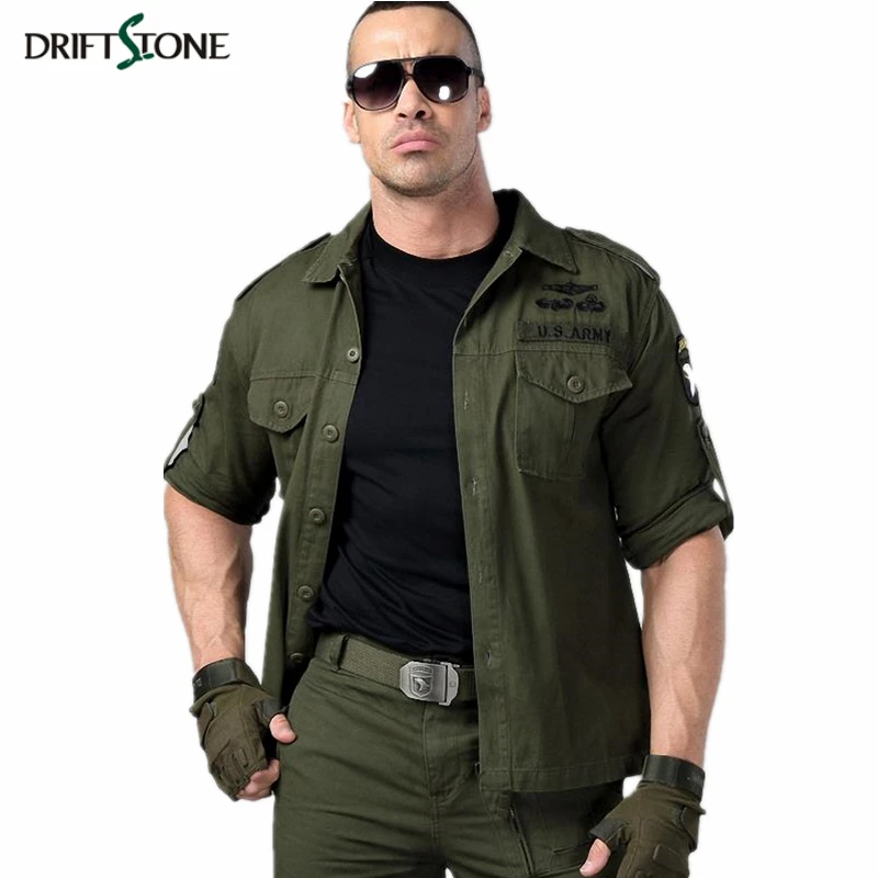 Men 101 Airborne Tactical Military Shirt Cotton Men's Combat Army Shirts Male Shirt camisa militar Plus Size Long Sleeve 4XL
Men 101 Airborne Tactical Military Shirt Cotton Men's Combat Army Shirts Male Shirt camisa militar Plus Size Long Sleeve 4XL