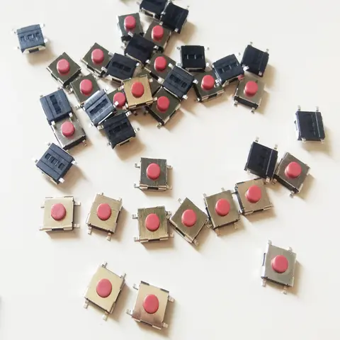 SMD Micro Switch Button For VW Car Remote Keys Tactile Switch Push Button(6*6*3.1mm 4 Pins)50PCS/lot