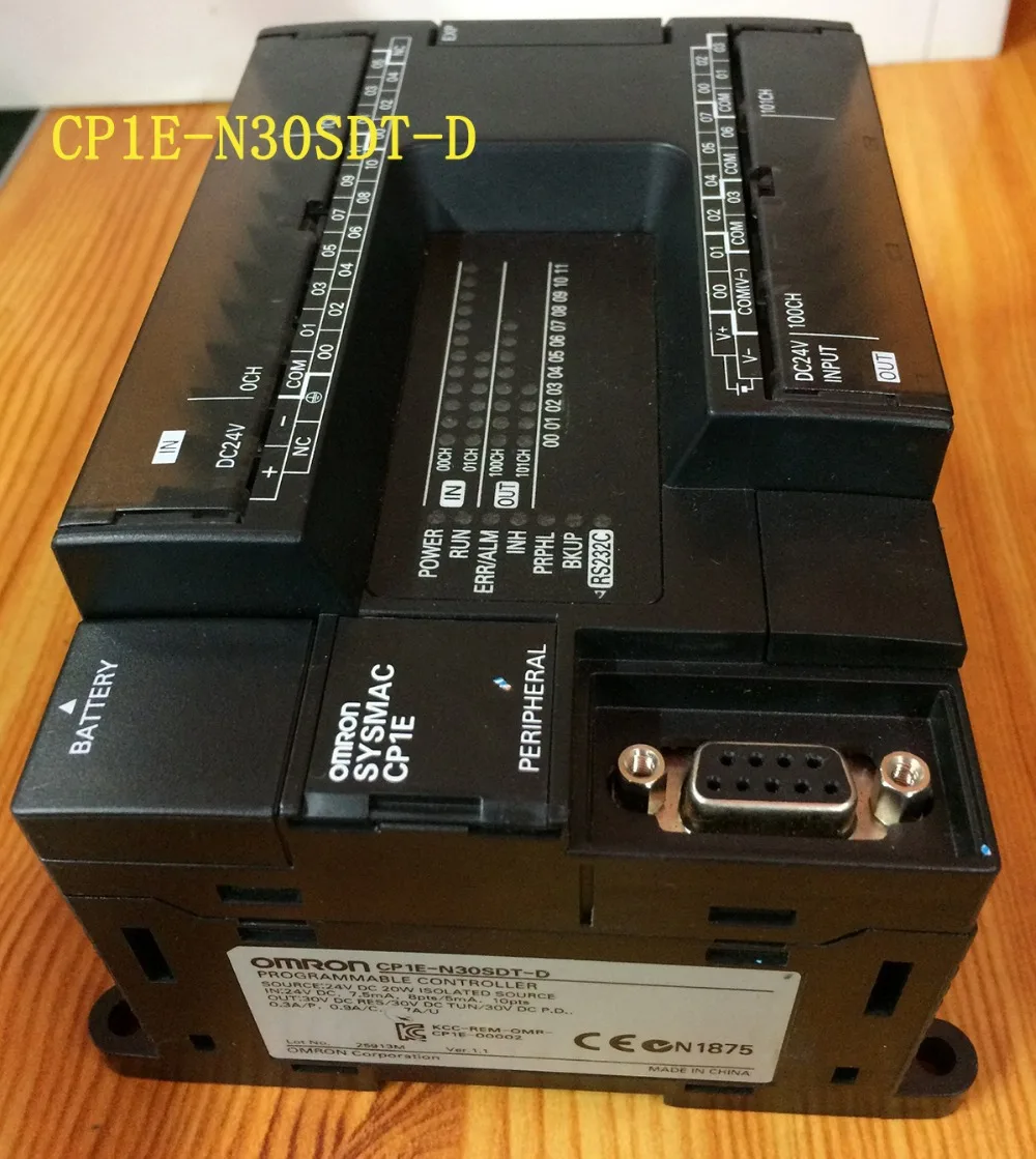 100% новый и оригинальный контроллер OMRON для ПЛК CP1E CP1E-N30SDT-D, N30SDT-D
100% новый и оригинальный контроллер OMRON для ПЛК CP1E CP1E-N30SDT-D, N30SDT-D