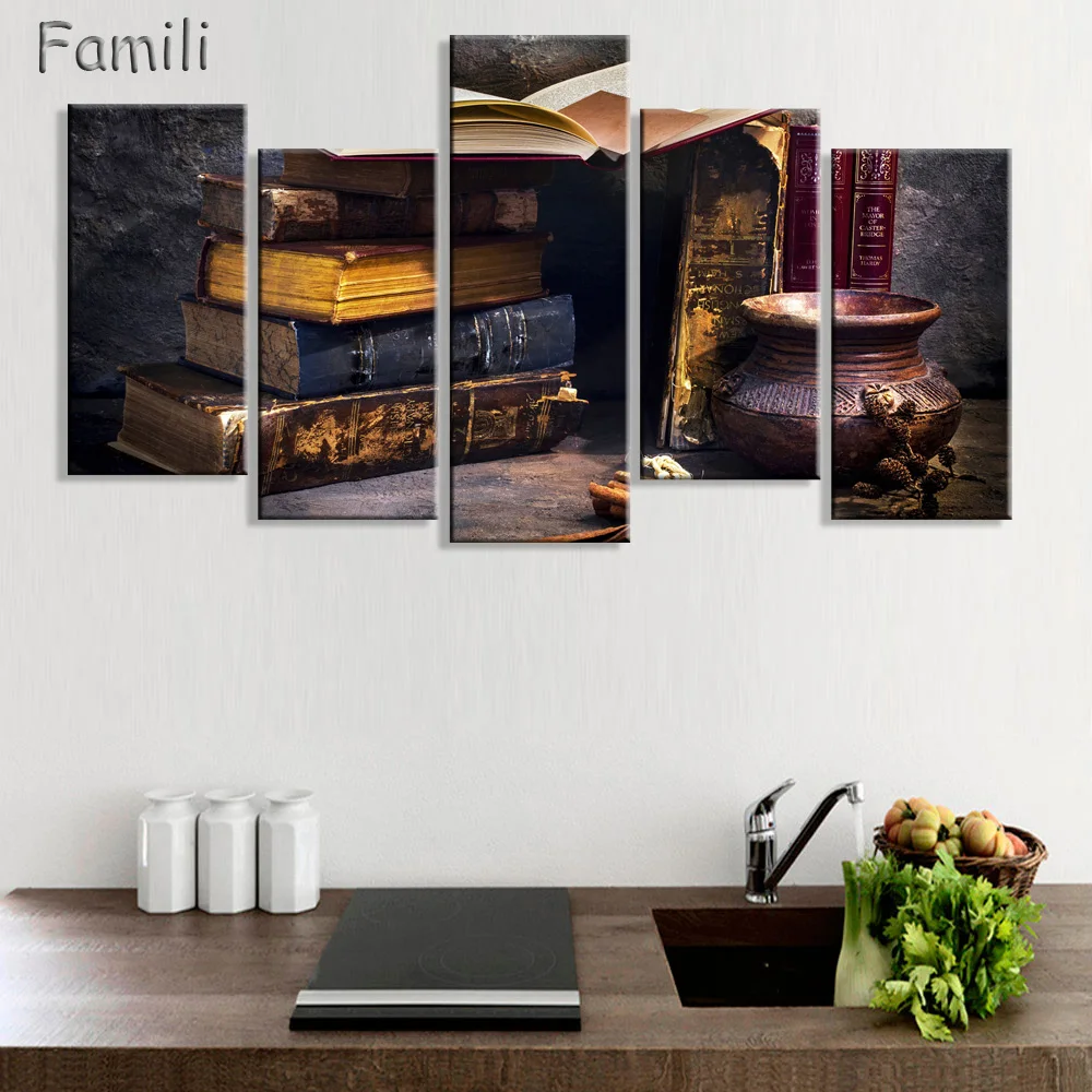5pcs Books And Cup Of Modern Canvas Print Painting Wall Art Picture For Kitchen Room Decoration Artwork Unframed
5pcs Books And Cup Of Modern Canvas Print Painting Wall Art Picture For Kitchen Room Decoration Artwork Unframed