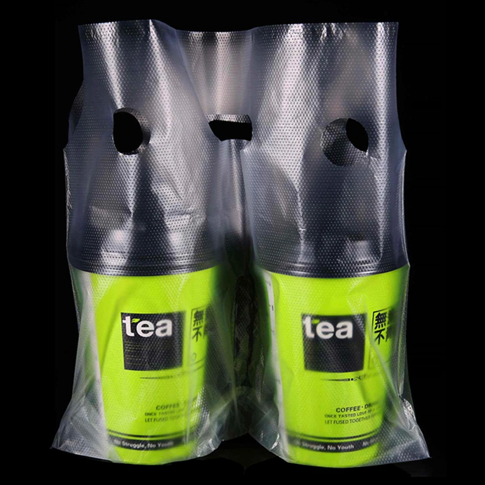 Clear Beverage Drinking Milk Packaging Bag Plastic Carrier Bag Package Pouches for Two Cups Transparent Storage Bags 31x26cm
Clear Beverage Drinking Milk Packaging Bag Plastic Carrier Bag Package Pouches for Two Cups Transparent Storage Bags 31x26cm