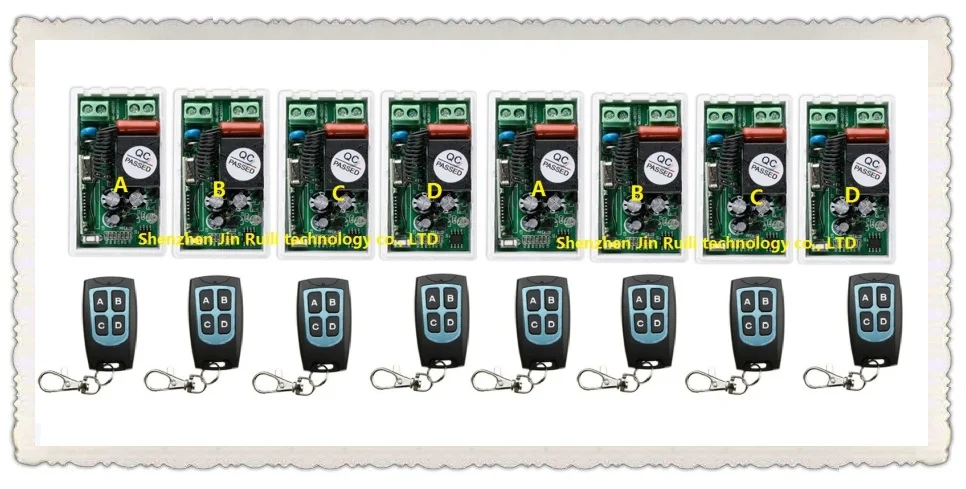 2int -- 2 out AC220V 1CH RF Wireless Remote Control Switch System Transmitter with Two-button Receiver Smart Home Switch
2int -- 2 out AC220V 1CH RF Wireless Remote Control Switch System Transmitter with Two-button Receiver Smart Home Switch