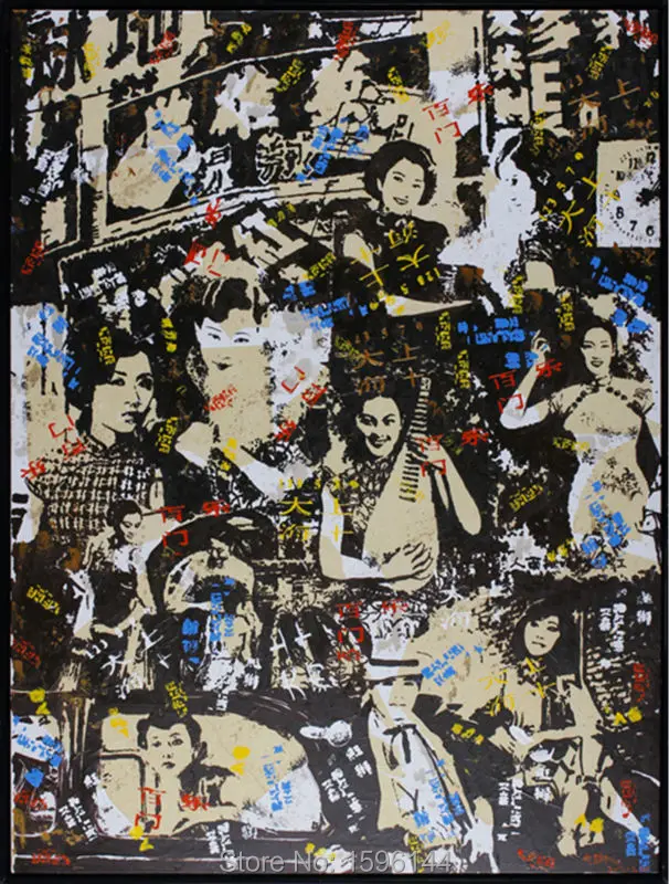 Large size Oil Painting Hand made Original Old Shanghai Figure Painting Modern Abstract Wall Art Picture Hotel Home Ornaments
Large size Oil Painting Hand made Original Old Shanghai Figure Painting Modern Abstract Wall Art Picture Hotel Home Ornaments