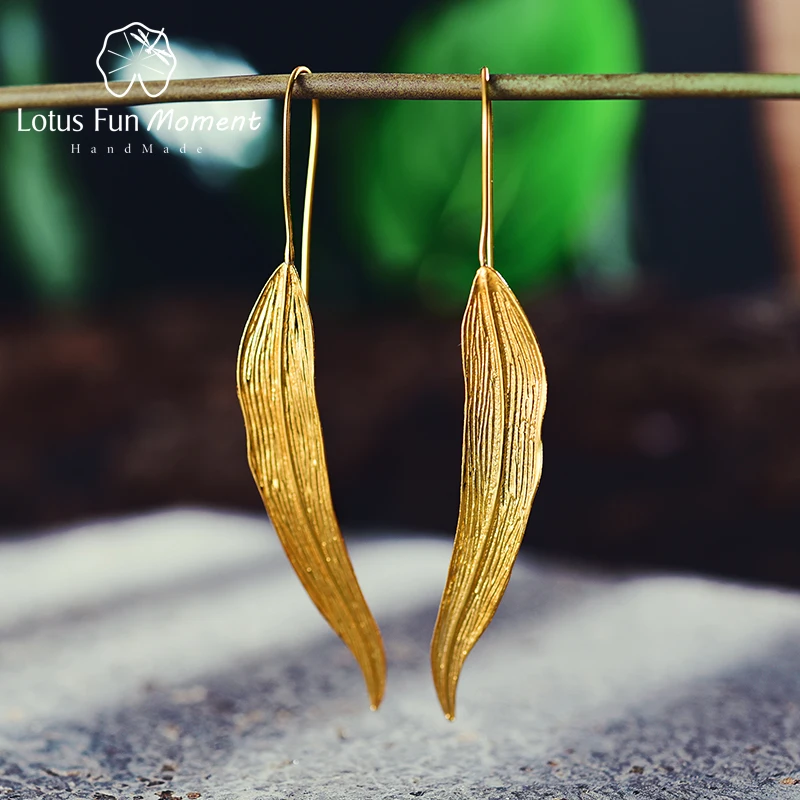 Lotus Fun Moment реального 925 пробы серебро Природный оригинальный Модные украшения Винтаж длинные листья серьги для Для женщин Brincos
Lotus Fun Moment реального 925 пробы серебро Природный оригинальный Модные украшения Винтаж длинные листья серьги для Для женщин Brincos