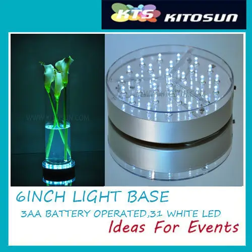 IMPROVED E-LUMINATOR 6" SLEEK SILVER FINISH 31WHITE LED LIGHTS BASE Fofor lighting centerpieces
IMPROVED E-LUMINATOR 6" SLEEK SILVER FINISH 31WHITE LED LIGHTS BASE Fofor lighting centerpieces