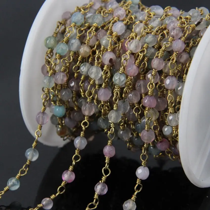 5Meter Mixed colour Agate Faceted Bead Rosary Chain,Brass Wire Wrapped 4mm Round Agate Chain Necklace bracelet Jewelry Findings
5Meter Mixed colour Agate Faceted Bead Rosary Chain,Brass Wire Wrapped 4mm Round Agate Chain Necklace bracelet Jewelry Findings