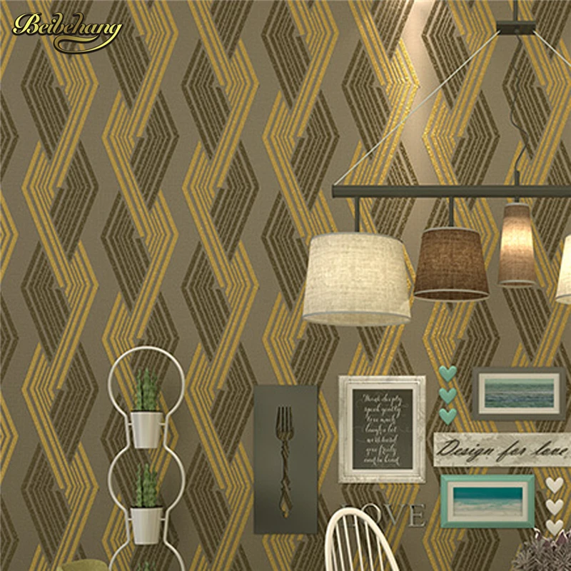 beibehang Modern lines Lingge TV background wallpaper 3D stereo relief abstract non - woven wallpaper papel de parede
beibehang Modern lines Lingge TV background wallpaper 3D stereo relief abstract non - woven wallpaper papel de parede