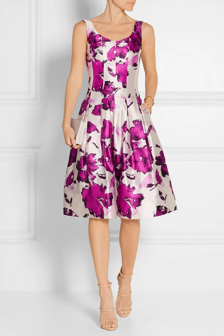 Fashion Print Women A-Line Dress Round Neck Sleeveless Casual Dresses 044A408B1
Fashion Print Women A-Line Dress Round Neck Sleeveless Casual Dresses 044A408B1