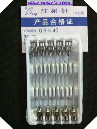 10Pcs/Lot 0.9x40mm Stainless Steel Syringe Needle Dispensing Needles Brand New
10Pcs/Lot 0.9x40mm Stainless Steel Syringe Needle Dispensing Needles Brand New