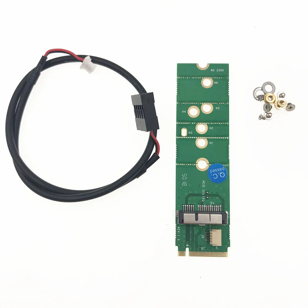 6+12 Pin Wifi Wireless Card BCM94360CS2 BCM94360CS2 BCM943602CS to NGFF M.2 KEY M PCI-E SSD Slot with bluetooth cable
6+12 Pin Wifi Wireless Card BCM94360CS2 BCM94360CS2 BCM943602CS to NGFF M.2 KEY M PCI-E SSD Slot with bluetooth cable