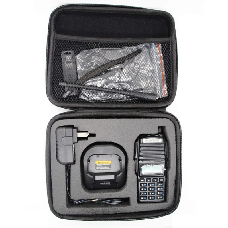 Walkie talkie Two accessories Way Radio Case for BAOFENG UV-82 uv 82 UV-8D protable hunting bag travel Carry Handbag Storage Box
Walkie talkie Two accessories Way Radio Case for BAOFENG UV-82 uv 82 UV-8D protable hunting bag travel Carry Handbag Storage Box