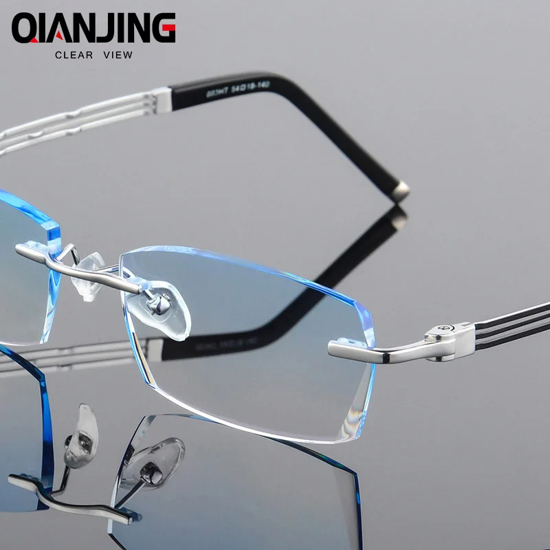 QJ Rhinestone Eyeglass Frames Titanium Men Prescription Glasses Ti High Clear Lens for Myopic Presbyopic Computer Spectacles
QJ Rhinestone Eyeglass Frames Titanium Men Prescription Glasses Ti High Clear Lens for Myopic Presbyopic Computer Spectacles