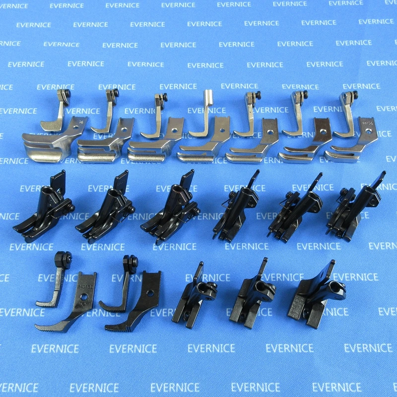 18 SETS ZIPPER WELTING PIPING WALKING FEET w/ EDGE GUIDE for TACSEW T111-155
18 SETS ZIPPER WELTING PIPING WALKING FEET w/ EDGE GUIDE for TACSEW T111-155