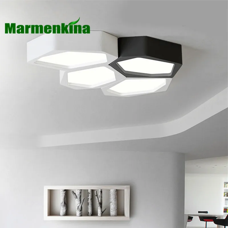 LED Geometric Creative Black or White Ceiling Light Iron Modern Simple Living Room Bedroom Study Room indoor lamp AC110-240V
LED Geometric Creative Black or White Ceiling Light Iron Modern Simple Living Room Bedroom Study Room indoor lamp AC110-240V