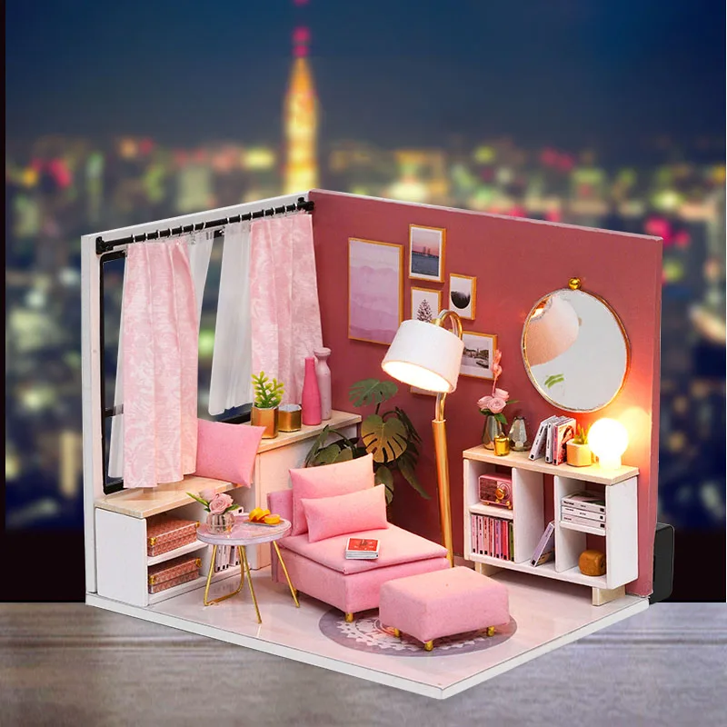 Assemble Puzzle Kits 3d Miniaturas Doll House Furniture Wooden Diy Dollhouse Miniature Dollhouse Toys For Children Birthday Gift
Assemble Puzzle Kits 3d Miniaturas Doll House Furniture Wooden Diy Dollhouse Miniature Dollhouse Toys For Children Birthday Gift