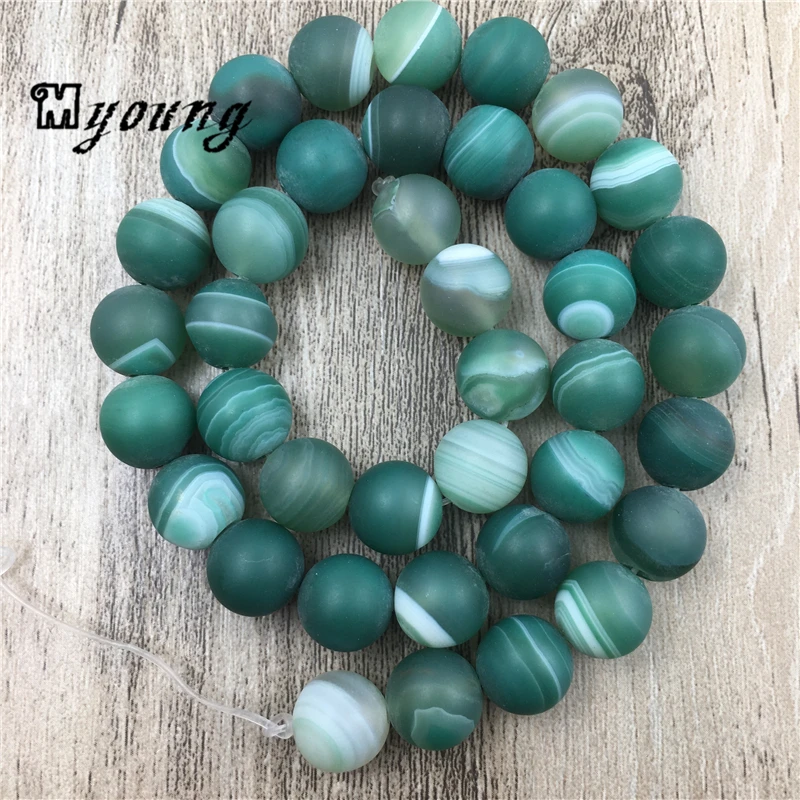 15.5 Inch Frosted Green Striped Agates Beads, Lace Nature Stone Round Drilled Beads 5 Strands/Lot MY0060
15.5 Inch Frosted Green Striped Agates Beads, Lace Nature Stone Round Drilled Beads 5 Strands/Lot MY0060
