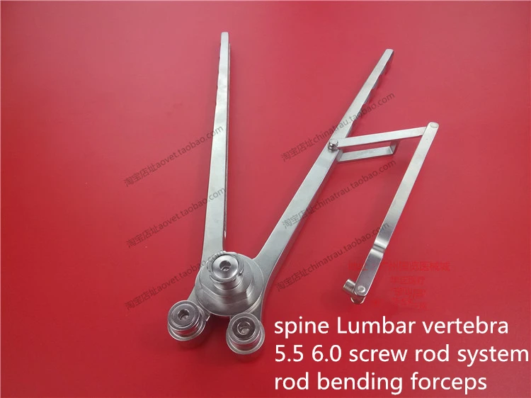 medical orthopedic instrument Spine rod bending forceps Lumbar vertebra 5.5 6.0 rod screw system xinrong Titanium bar bender
medical orthopedic instrument Spine rod bending forceps Lumbar vertebra 5.5 6.0 rod screw system xinrong Titanium bar bender