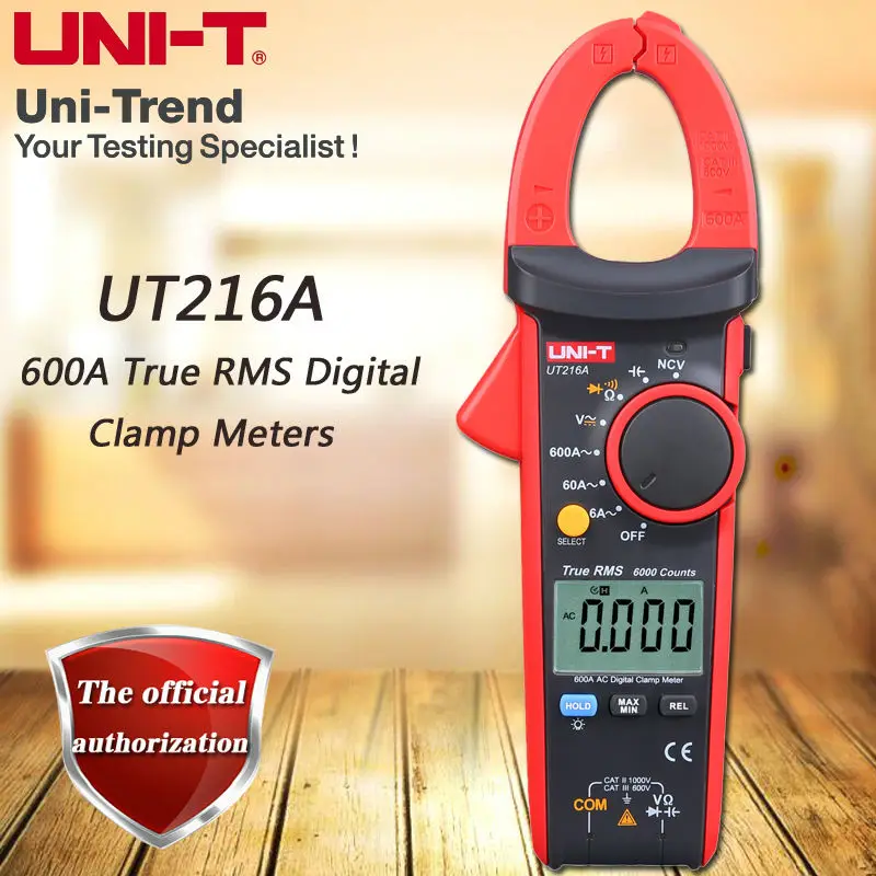 UNI-T UT216 Series 600A True RMS Цифровые клещи UT216A/UT216B/UT216C/UT216D Полномасштабная защита от перегрузки
UNI-T UT216 Series 600A True RMS Цифровые клещи UT216A/UT216B/UT216C/UT216D Полномасштабная защита от перегрузки