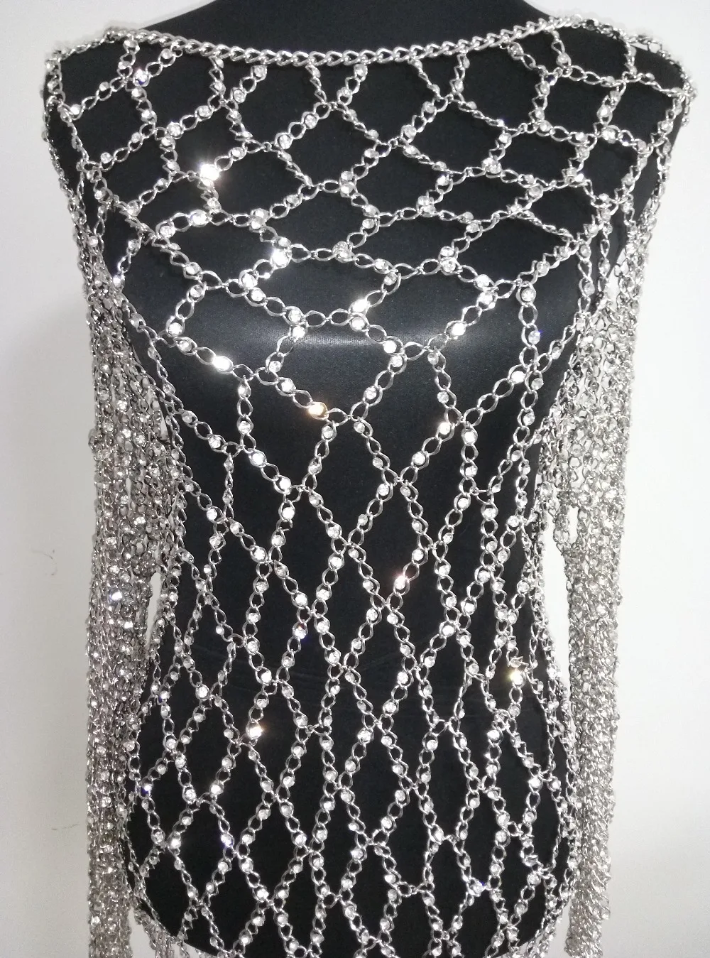 New Fashion Style WRB971 Shining Silver Rhinestone Beads Chains Jewelry Nicki Minaj Style Rhinestone Chains Dressing Jewelry
New Fashion Style WRB971 Shining Silver Rhinestone Beads Chains Jewelry Nicki Minaj Style Rhinestone Chains Dressing Jewelry