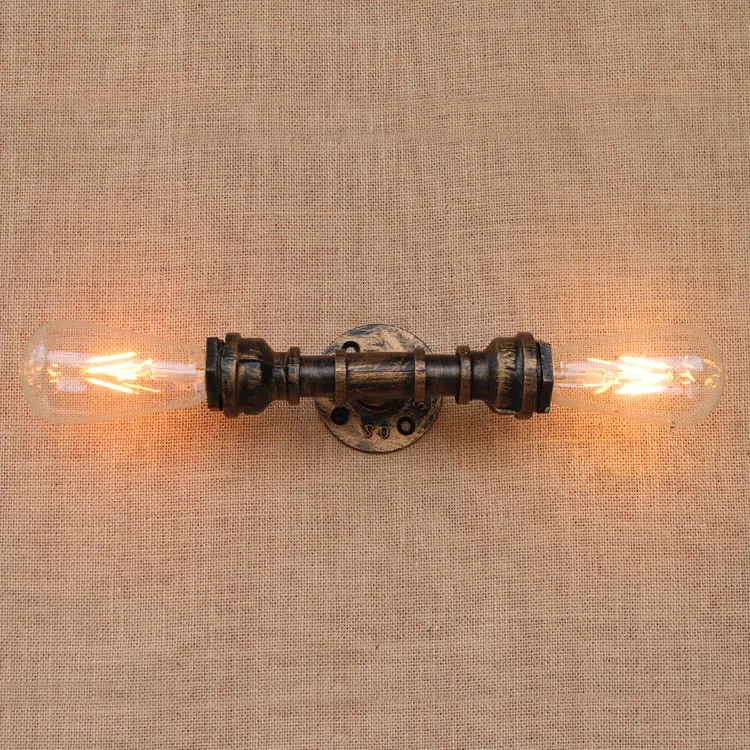 Nordic Style Iron Steampunk Water Pipe Vintage Edison Loft Wall Lamp E27 110v 220v Led Light For Bedroom Wall Light Fixtures
Nordic Style Iron Steampunk Water Pipe Vintage Edison Loft Wall Lamp E27 110v 220v Led Light For Bedroom Wall Light Fixtures