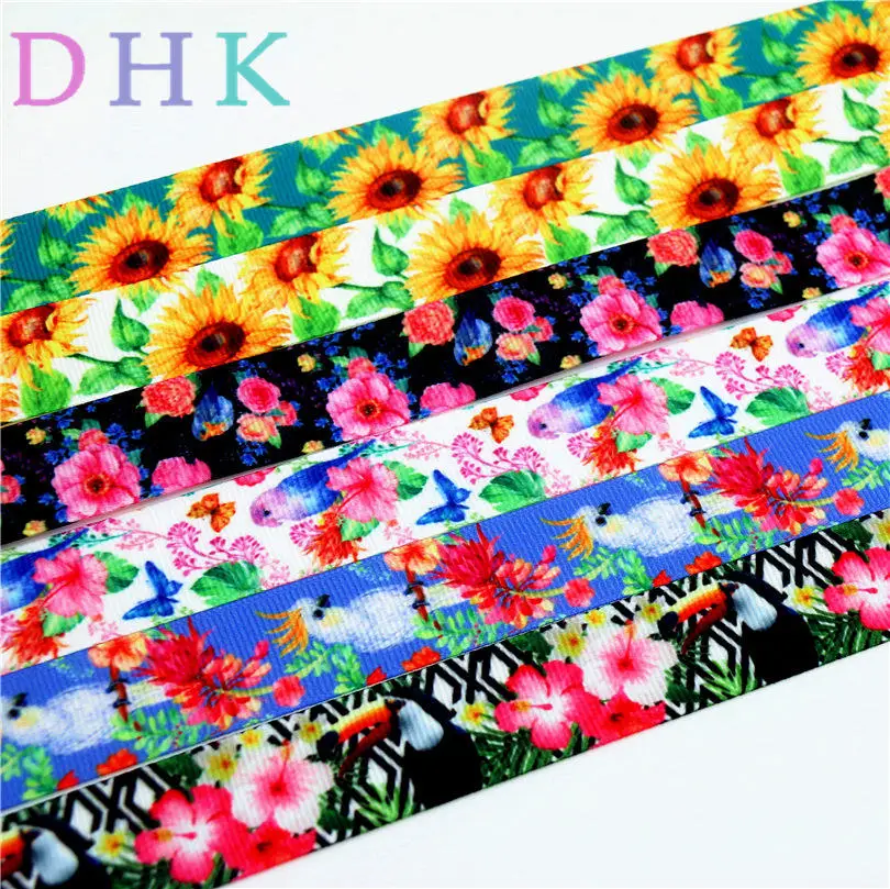 DHK 7/8 ''Цветы Птица Подсолнухи Печатная лента из репсовой ленты Аксессуар Материал Головные уборы DIY Украшение 22 мм S760
DHK 7/8 ''Цветы Птица Подсолнухи Печатная лента из репсовой ленты Аксессуар Материал Головные уборы DIY Украшение 22 мм S760