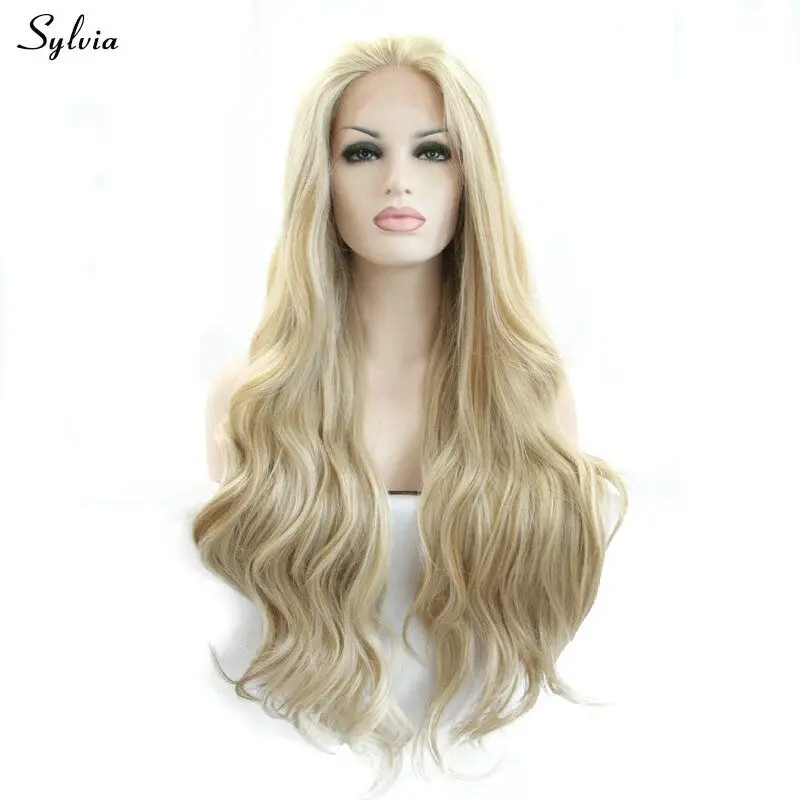 Sylvia Blonde Wig Long Replacement Hair Deep Wavy Synthetic Lace Front Wigs for White Women Girl Ladies Mix Color Heat Resistant 
Sylvia Blonde Wig Long Replacement Hair Deep Wavy Synthetic Lace Front Wigs for White Women Girl Ladies Mix Color Heat Resistant