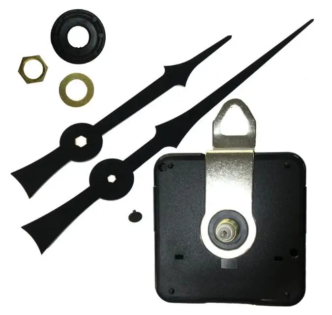 100sets long black hands Quartz Wall Clock Movement Mechanism Large Clock DIY Repair Tool Parts Kit 28 mm shaft with metal hook
100sets long black hands Quartz Wall Clock Movement Mechanism Large Clock DIY Repair Tool Parts Kit 28 mm shaft with metal hook