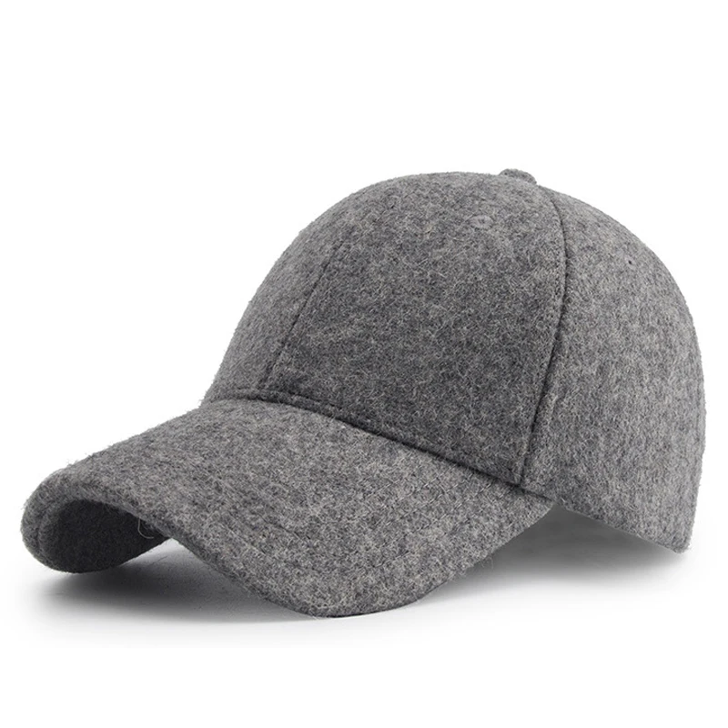 Elder Thick Warm Baseball Caps Wool Blend Adjustable Outdoor Hat For Men Black Gray Color Visor 8cm
Elder Thick Warm Baseball Caps Wool Blend Adjustable Outdoor Hat For Men Black Gray Color Visor 8cm