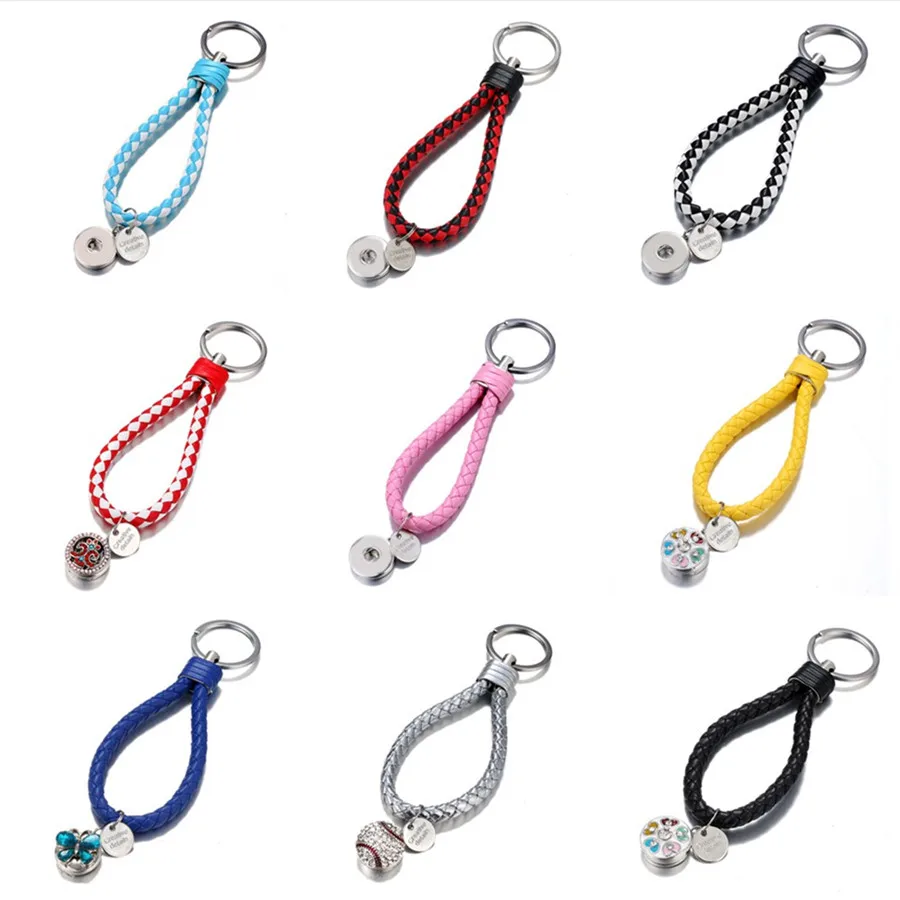 Fashion 10pcs Pu Twist leather snap Key chains 18 Colors Simple fit DIY 18MM snap buttons DIY jewelry wholesale PJ8001
Fashion 10pcs Pu Twist leather snap Key chains 18 Colors Simple fit DIY 18MM snap buttons DIY jewelry wholesale PJ8001