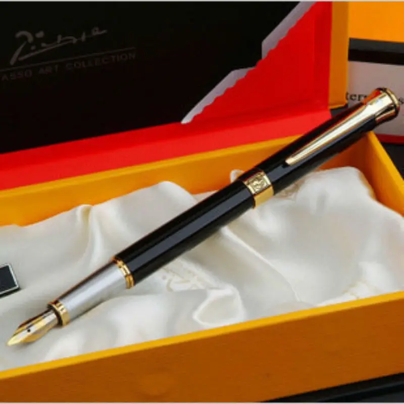 1PCS High quality black fountain pen luxury pen office stationery student writing pen giving gift to friend gift box
1PCS High quality black fountain pen luxury pen office stationery student writing pen giving gift to friend gift box