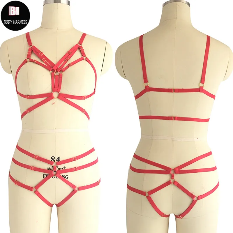 Women Sexy Body Harness Set Gothic Crop Top Women Cage Bra Stockings Belt Bondage Suspenders Thong Lingerie Panties Garter
Women Sexy Body Harness Set Gothic Crop Top Women Cage Bra Stockings Belt Bondage Suspenders Thong Lingerie Panties Garter