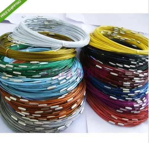 Free Shipping 100pcs Mixed Color Stainless Steel Necklace Wire Cord For DIY Craft Jewelry 18inch
Free Shipping 100pcs Mixed Color Stainless Steel Necklace Wire Cord For DIY Craft Jewelry 18inch