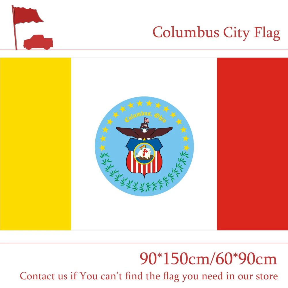 Columbus City Flag The Capital Of US Ohio State 90*150cm 60*90cm Flag 3x5ft Custom High-quality Polyester
Columbus City Flag The Capital Of US Ohio State 90*150cm 60*90cm Flag 3x5ft Custom High-quality Polyester