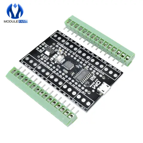 Atmega328P Nano V3.0 3.0 CH340G CH340 Driver Terminal Shiled Adapter Expansion Board Micro Controller USB Module For Arduino