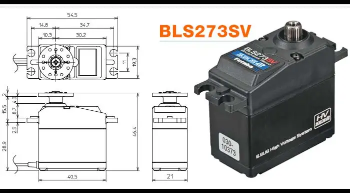 FUTABA BLS273SV FBL brushless high pressure steering gear for aileron less straightway tilting plate
FUTABA BLS273SV FBL brushless high pressure steering gear for aileron less straightway tilting plate