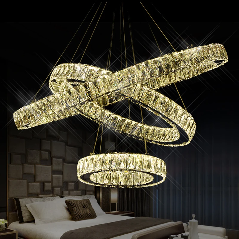 3 Rings Led Chandeliers Light For Living Room Modern Crystal Stair Lamp hotel lobby lighting
3 Rings Led Chandeliers Light For Living Room Modern Crystal Stair Lamp hotel lobby lighting