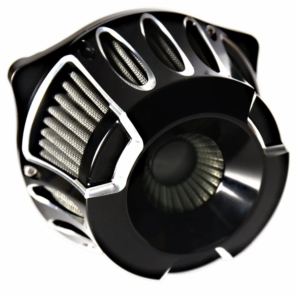 Shallow Cut Billet Black Stage 1 Air Cleaner For Harley Dyna Softail Twin Cam 1999-2015 Models 
Shallow Cut Billet Black Stage 1 Air Cleaner For Harley Dyna Softail Twin Cam 1999-2015 Models