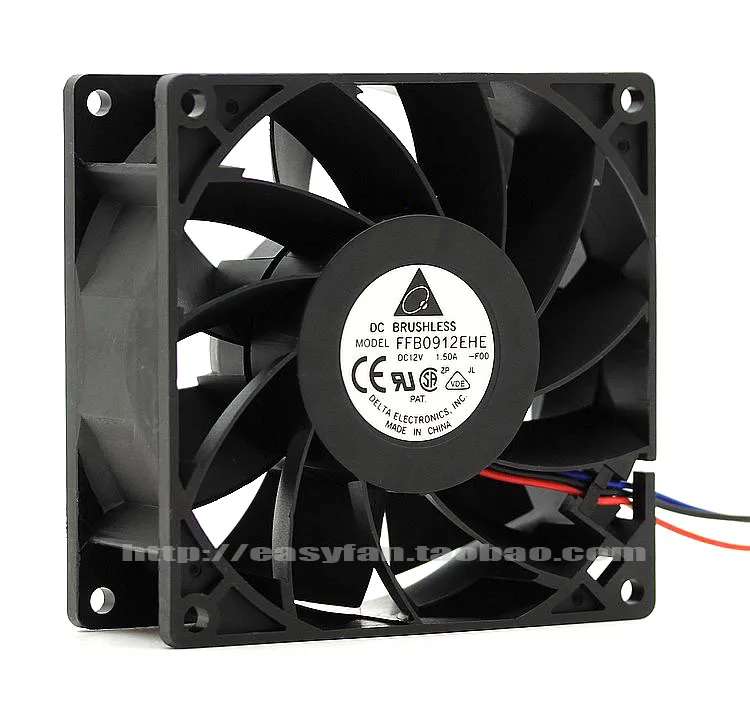NEW DELTA 9cm 9238 12V 1.5A high air volume double ball bearing FFB0912EHE cooling fan
NEW DELTA 9cm 9238 12V 1.5A high air volume double ball bearing FFB0912EHE cooling fan
