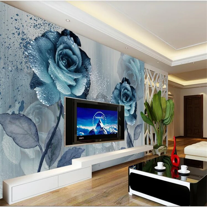 wellyu Watercolor Feng Cai color blue Yao Ji beautiful flower sofa TV background wall custom large mural green wallpaper
wellyu Watercolor Feng Cai color blue Yao Ji beautiful flower sofa TV background wall custom large mural green wallpaper