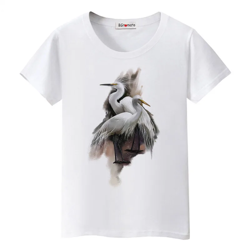 BGtomato white crane tshirt cool birds tops funny animal printing shirts hot sale new design t-shirt women casual tees
BGtomato white crane tshirt cool birds tops funny animal printing shirts hot sale new design t-shirt women casual tees