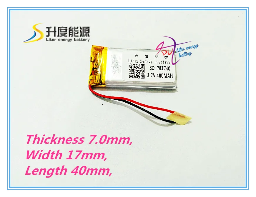 tablet battery Size 071740 3.7V 400mah 701740 tablet battery with Protection Board For Bluetooth GSP Digital Products
tablet battery Size 071740 3.7V 400mah 701740 tablet battery with Protection Board For Bluetooth GSP Digital Products