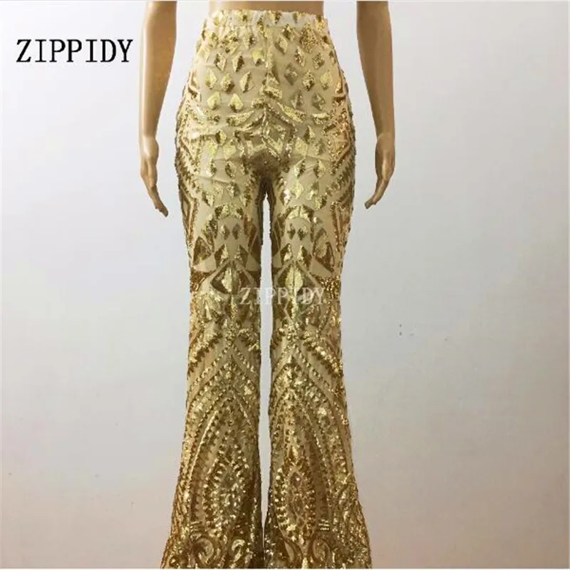 New Style Bling Gold Sequins Design Pants Female Singer Show Birthday Celebrate Toursers Costume Stage Dance DJ Performance Wear
New Style Bling Gold Sequins Design Pants Female Singer Show Birthday Celebrate Toursers Costume Stage Dance DJ Performance Wear